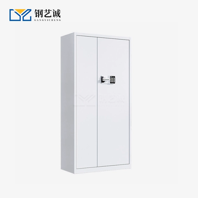 White Metal Combination Storage Cabinet